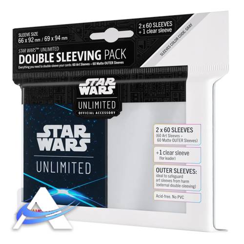 Gamegenic Double Sleeving Pack - Star Wars Unlimited - Space Blue