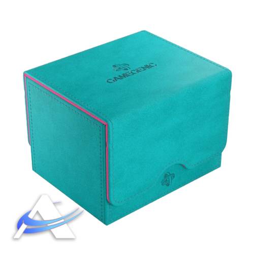 Gamegenic Sidekick 100+ XL Covertible Deck Box - Teal / Pink