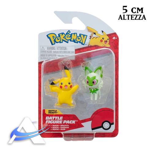 Mini Figure Jazwares - Battle Figure Pack - Pikachiu & Spirigatito (5 cm)