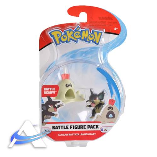 Pokémon Battle Figure Pack WCT - Rattata di Alola & Sandygast