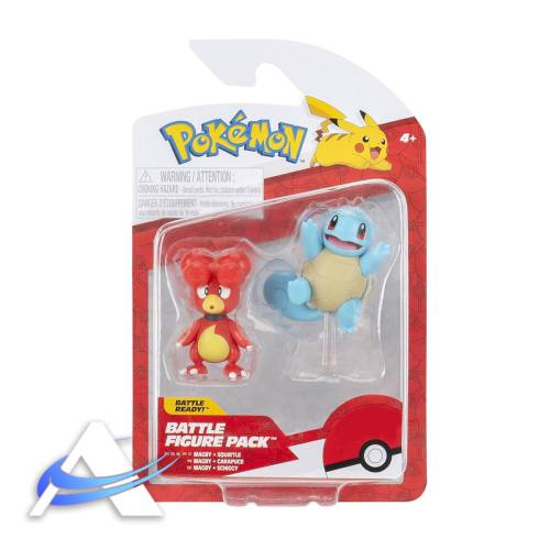 Mini Figure JAZWARES - Battle Figure Pack, Magbi & Squirtle (5 cm)