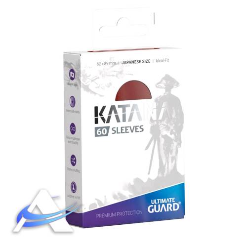 Ultimate Guard Katana Sleeves - Japanese Size - Rosso (60)