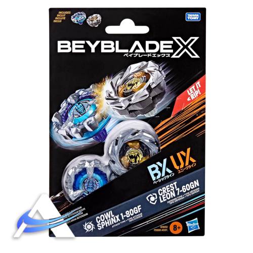 Beyblade X - Double Pack - Cowl Sphinx 1-80GF + Crest Leon 7-60GN