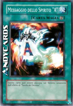 SPIRIT MESSAGE "A"