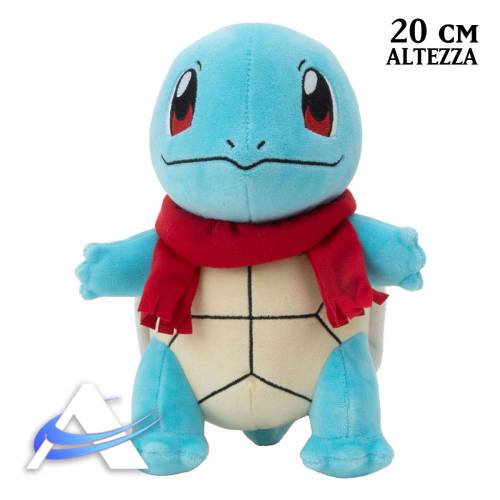 Peluche Pokémon JAZWARES - Squirtle with Scarf (20 cm)