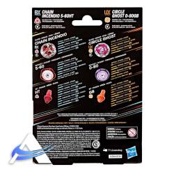 Beyblade X - Double Pack - Chain Incendio 5-60HT + Circle Ghost 0-80GB