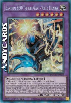 Gigante del Tuono EROE Elementale - Tuono Voltaico