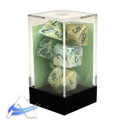 Dadi Chessex - Set 7 Dadi - verde, verde scuro