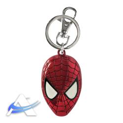Portachiavi in metallo - Testa Spider-Man