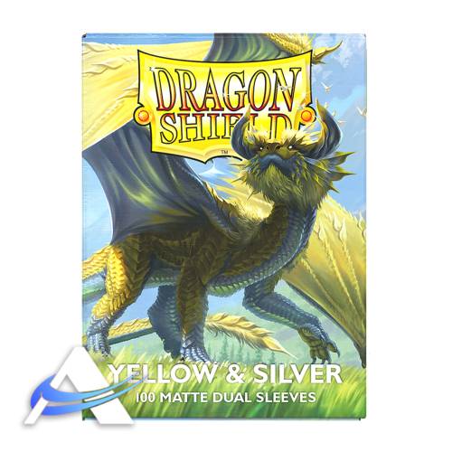 Bustine Protettive Standard Dragon Shield - DUAL MATTE Yellow & Silver