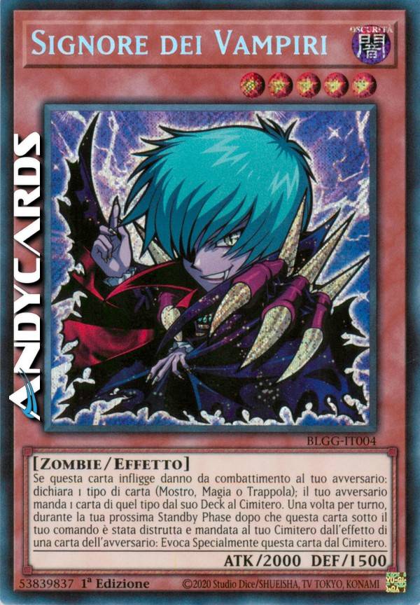 vampire lord yugioh card SBSC-EN007 Yu-Gi-Oh! when this card is destroyed and sent to your Graveyard by your opponents card effect Vampire Lord (Star Foil)