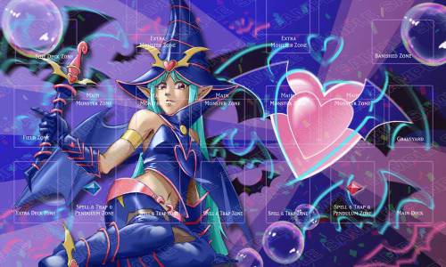 Chocolate Magician Girl Playmat with Zones